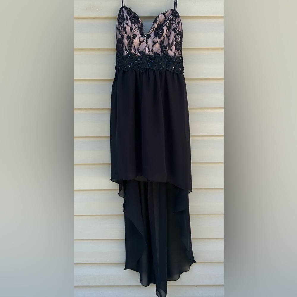 B Darlin Y2K vintage 13/14 sweetheart lace strapless Whimsigoth dress prom